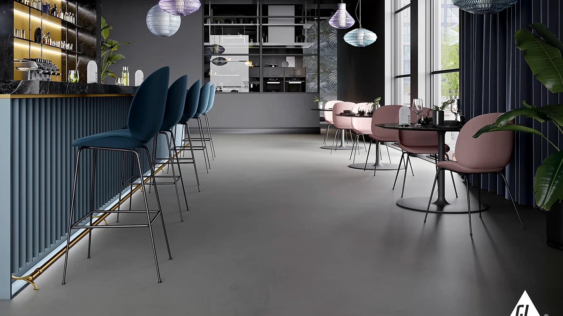Fugenloser Comfort-Floor-Boden im Wohnbereich